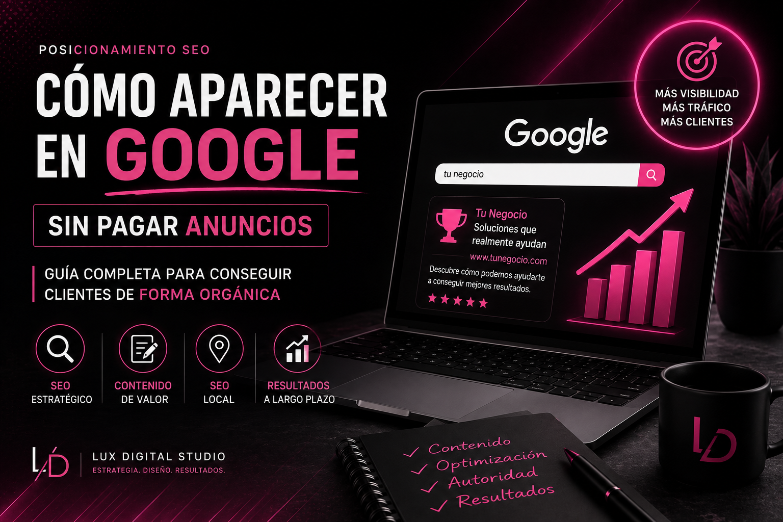 Cómo aparecer en Google sin pagar anuncios mediante SEO
